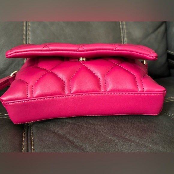 Jason Wu Quilted Crossbody Fuchsia Vegan Leather Bag NWT - Picture 2 of 10